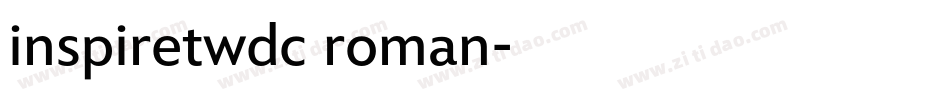 inspiretwdc roman字体转换